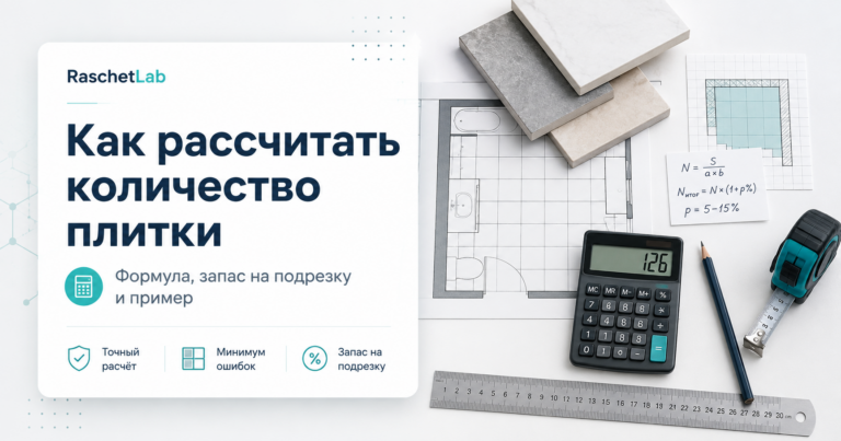 Как рассчитать количество плитки для пола и стен