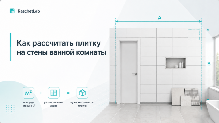 Как рассчитать плитку на стены ванной комнаты