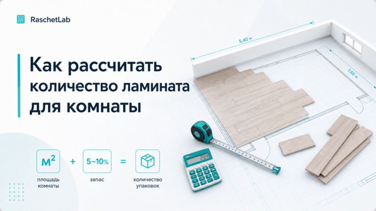 Как рассчитать количество ламината для комнаты