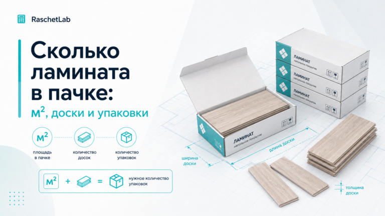 Сколько ламината в пачке: м², доски и упаковки